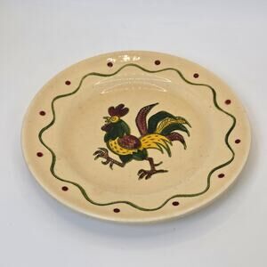 Metlox Poppytrail California Provincial Rooster Plate 6.25” Vintage Dish
